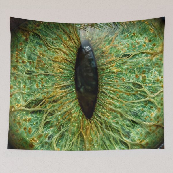 Item preview, Green Cat Eye Iris Extreme Close Up — Cat's Eye Macro Full Frame designed and sold by Stevercortinas.