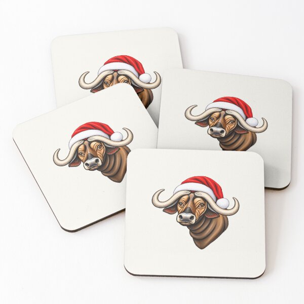 Item preview, Christmas Buffalo Santa Hat – African Wildlife Holiday Design designed and sold by annenambiro.