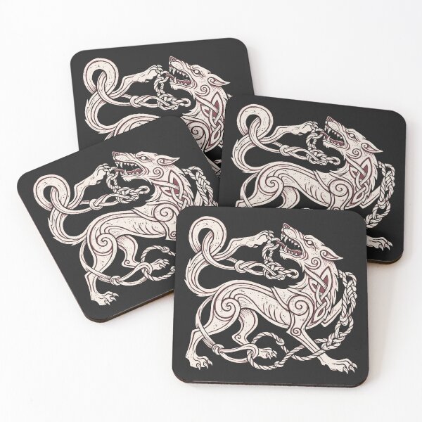 Item preview, Fenrir – Oseberg Style Viking Wolf and Gleipnir designed and sold by Odd World.