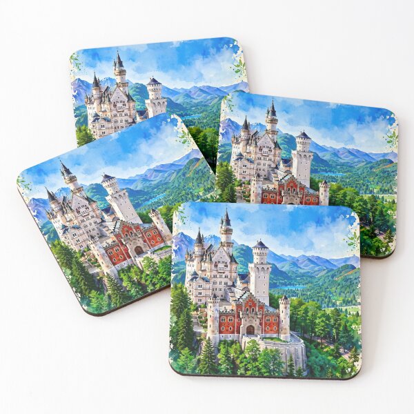 Item preview, Germany — Neuschwanstein Castle — Hidden Among the Alpine Forest designed and sold by DibujandoPorfa.