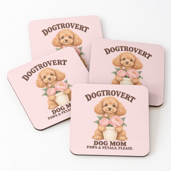 Item preview, Dogtrovert Dog Mom Poodle with Peonies – Sweet Mother’s Day Gift for Flower Loving Dog Moms designed and sold by Im-Ara.