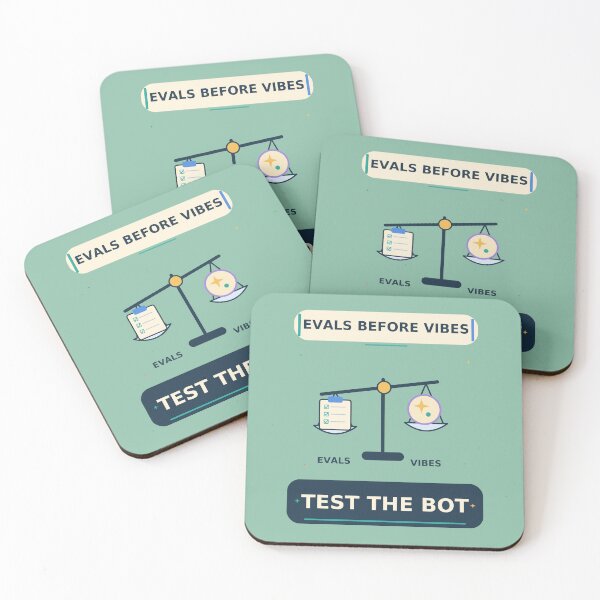 Item preview, Evals Before Vibes - Funny AI Testing Engineer Humor designed and sold by Ink and Wink.