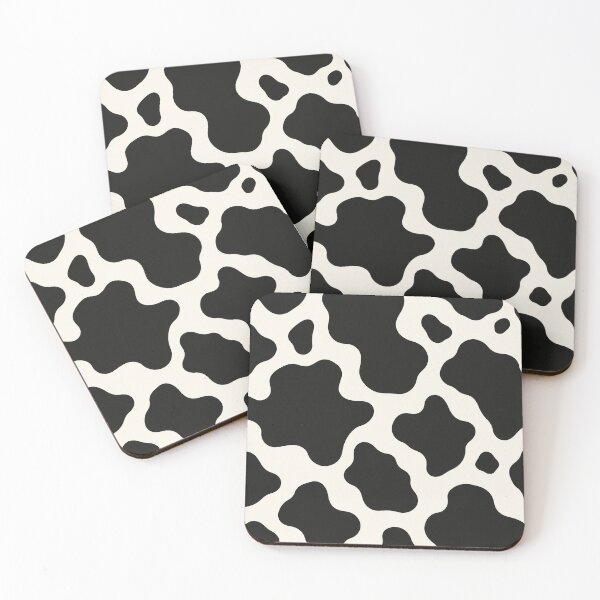 Item preview, Black and White Cow Spots Pattern Minimalist Cowhide designed and sold by KokoDeez.