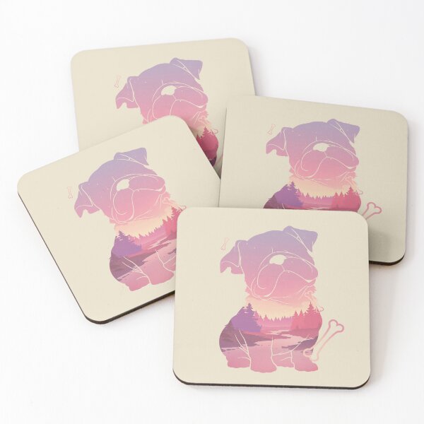Item preview, Bulldog Puppy Forest River Sunset designed and sold by mustbewhy.