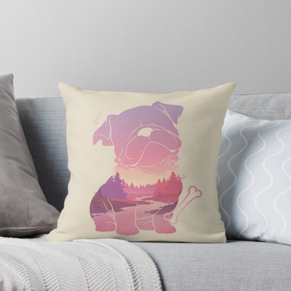 Item preview, Bulldog Puppy Forest River Sunset designed and sold by mustbewhy.