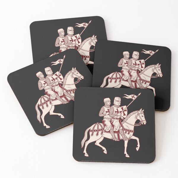 Item preview, Knights Templar Seal – Two Knights on One Horse designed and sold by Odd World.