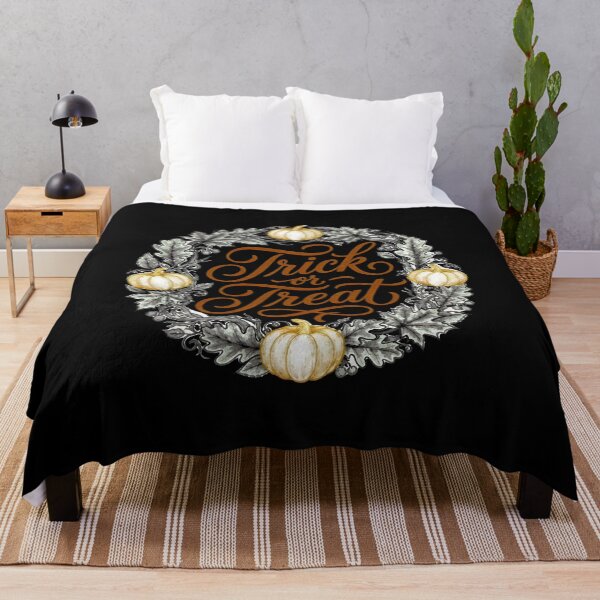 Item preview, Trick or Treat Calligraphy Wreath Art designed and sold by SoyLamderma.