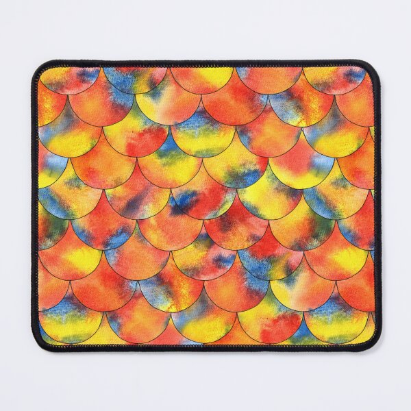 Item preview, Colorful watercolor mermaid tales inspired pattern designed and sold by Visual Arts Dominika Cybuch.
