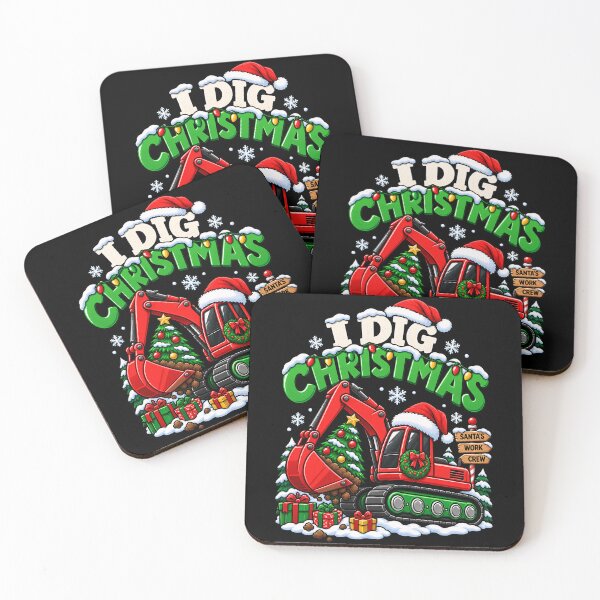 Item preview, Santa's Excavator Digging Up Christmas Cheer designed and sold by rafaeltto.
