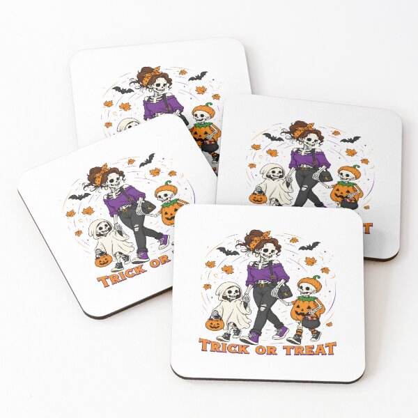 Item preview, Skeleton Family Trick Or Treat Halloween Art designed and sold by SoyLamderma.