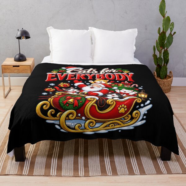 Item preview, Santa Claus with Adorable Cats in a Sleigh Chirstmas designed and sold by rafaeltto.