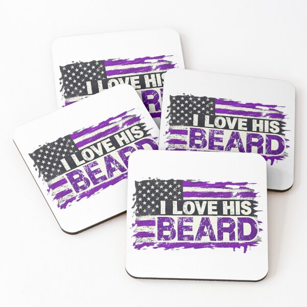 Item preview, I Love His Beard Her Butt Matching Couples Compliment designed and sold by ArtDesignTp.