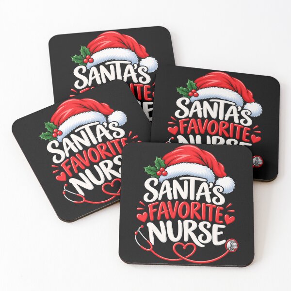 Item preview, Santa's Favorite Nurse Holiday Design designed and sold by rafaeltto.