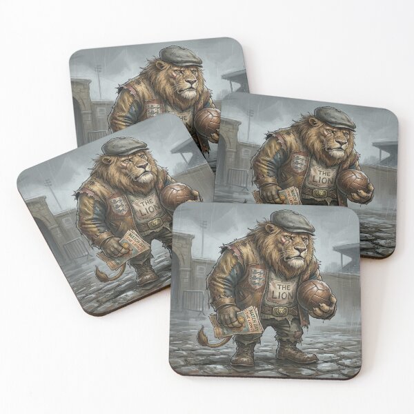 Item preview, Funny British Lion Stadium Football Steward Matchday Art designed and sold by Englandbear.