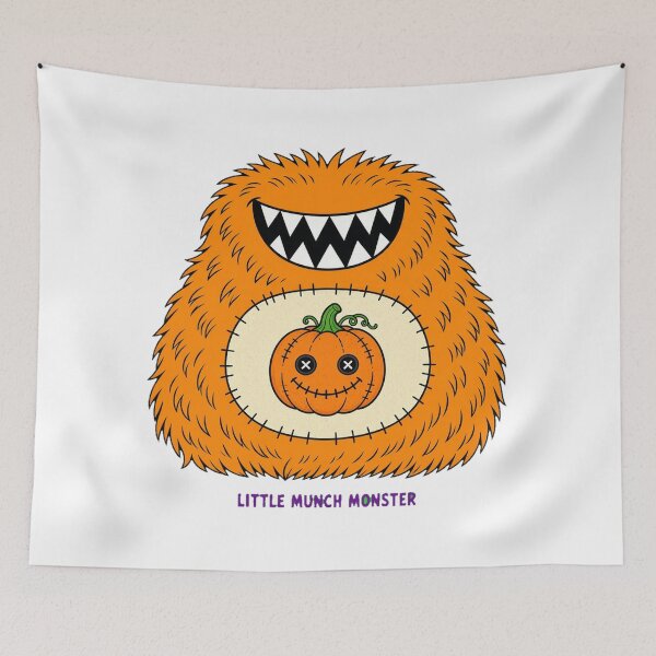 Item preview, Little Monster Halloween Costume - Furry Orange Pumpkin Monster designed and sold by DTSA.