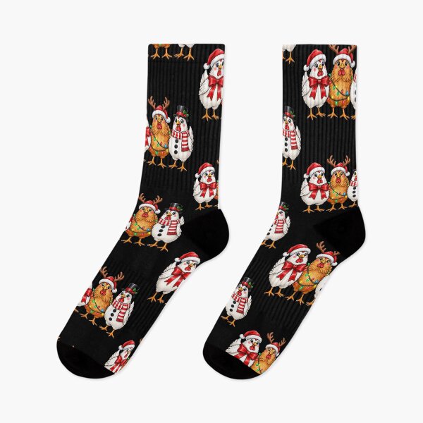 Item preview, Festive Chickens Celebrating the Christmas Holidays designed and sold by rafaeltto.