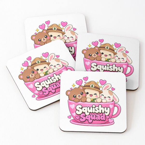 Item preview, Squishy Squad Cute Kawaii Camping Adventure designed and sold by ArtDesignTp.