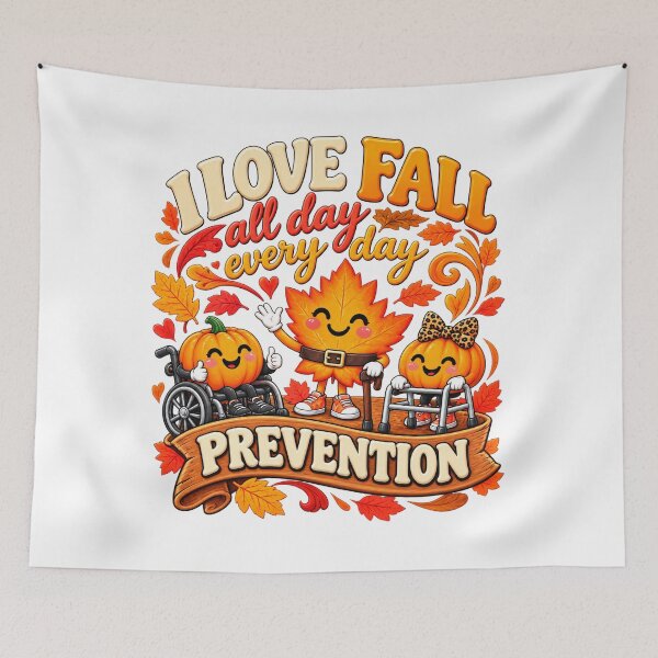Item preview, I Love Fall Prevention Nurse Physical Therapy Autumn PT OT designed and sold by ArtDesignTp.