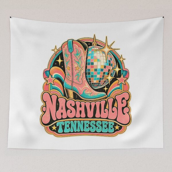 Item preview, Nashville Disco Cowgirl Boot and Sparkling Mirrorball designed and sold by Fenay Designs.