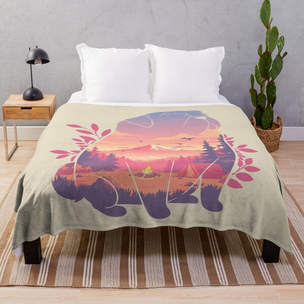 Item preview, Pug Dog Forest Mountain Sunset designed and sold by mustbewhy.
