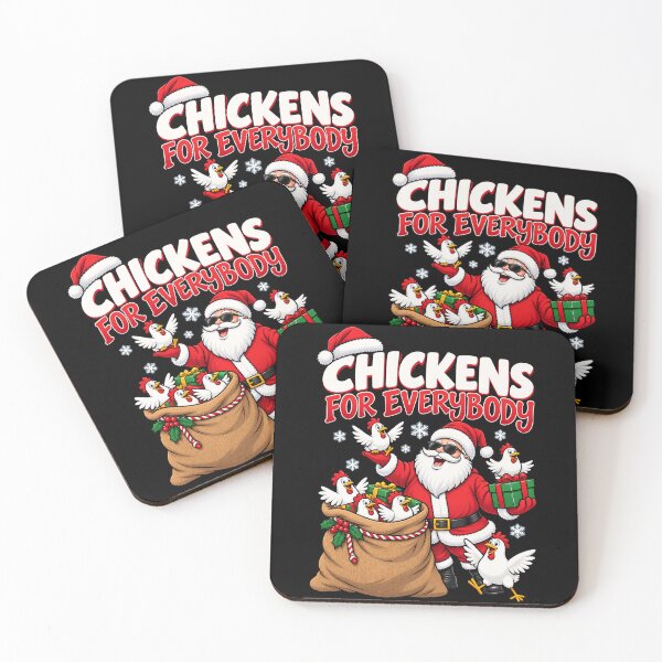 Item preview, Santa Claus with Chickens for Everyone Christmas designed and sold by rafaeltto.