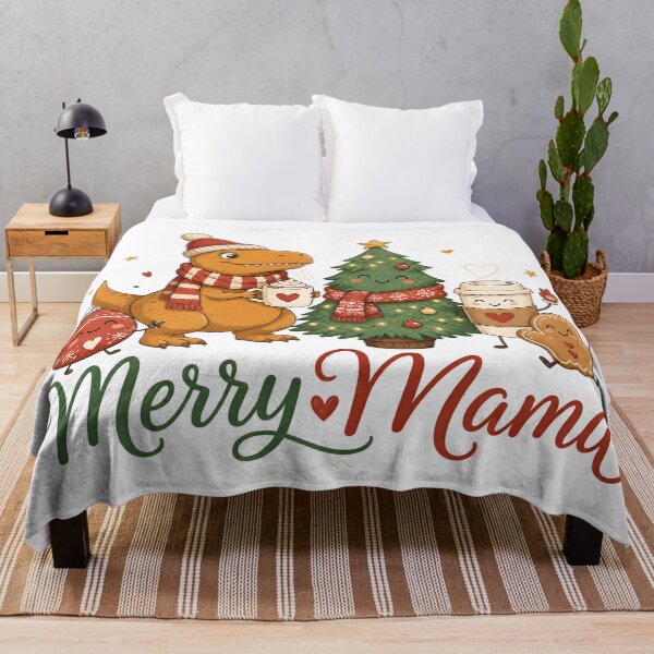 Item preview, Merry Mama Christmas Dinosaur designed and sold by Dot & Drift.