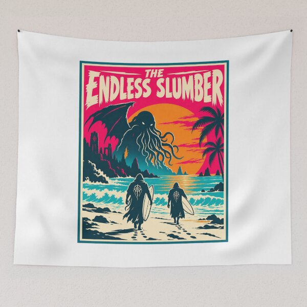 Item preview, H. P. Lovecraft: Endless Slumber Surf Sunset designed and sold by Fenay Designs.