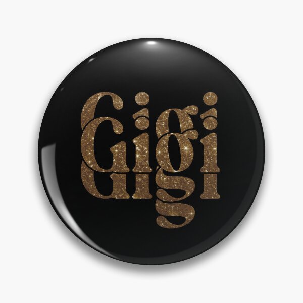 Item preview, Gigi Triple Golden Sparkly Personalised Name Design designed and sold by CamilasPrints.