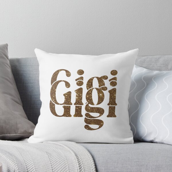 Item preview, Gigi Triple Golden Sparkly Personalised Name Design designed and sold by CamilasPrints.