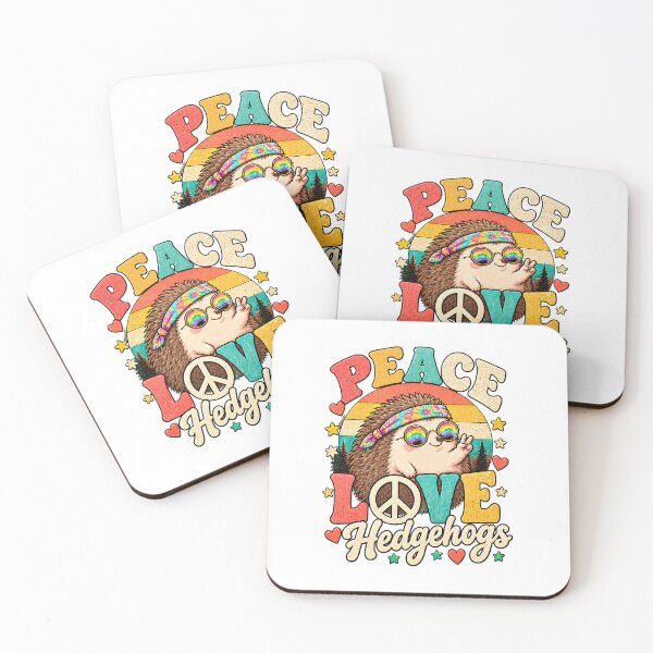 Item preview, Peace Love Hedgehogs Valentine Day Hedgehog Lover designed and sold by ArtDesignTp.