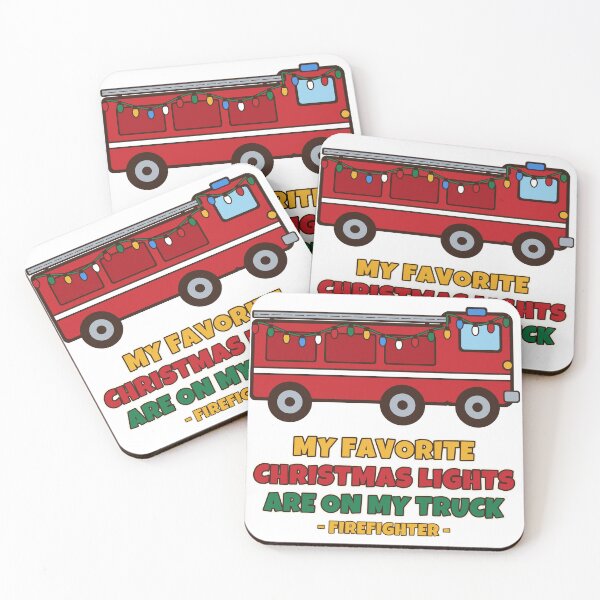 Item preview, My Favorite Christmas Lights Are On My Truck Funny Firefighter Christmas designed and sold by Bornprints.