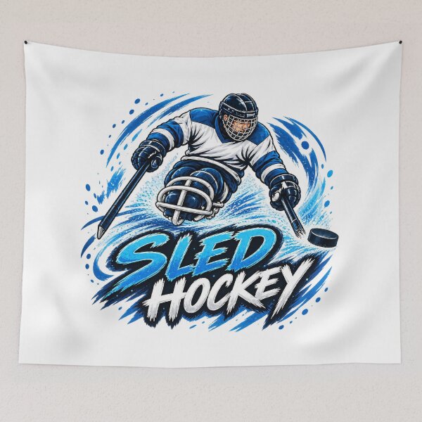 Item preview, Sled Hockey Player Adaptive Sports Athlete designed and sold by ArtDesignTp.