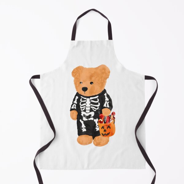 Item preview, Skeleton Bear Halloween Candy Bucket Watercolor designed and sold by SoyLamderma.