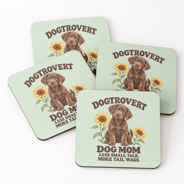 Item preview, Dogtrovert Dog Mom Labrador with Sunflowers – Cheerful Birthday Gift for Quiet Dog Lovers designed and sold by Im-Ara.