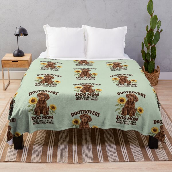 Item preview, Dogtrovert Dog Mom Labrador with Sunflowers – Cheerful Birthday Gift for Quiet Dog Lovers designed and sold by Im-Ara.