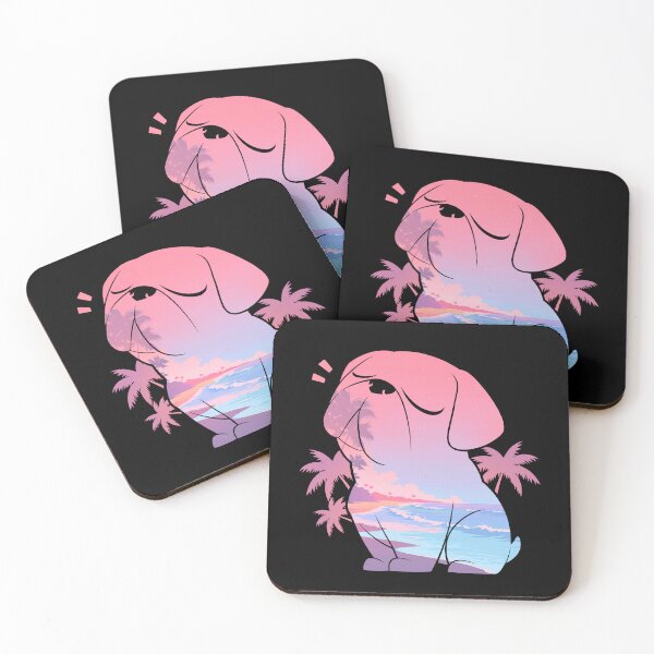 Item preview, Cute Puppy Tropical Beach Sunset designed and sold by mustbewhy.