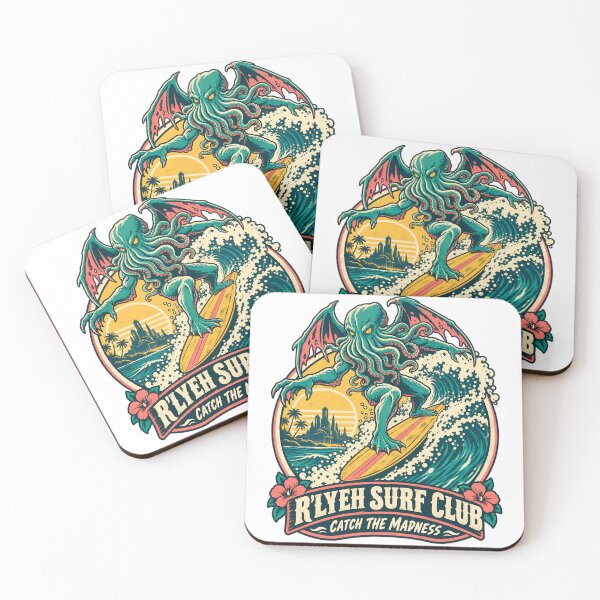 Item preview, H. P. Lovecraft: R’lyeh Surf Club Wave Rider designed and sold by Fenay Designs.