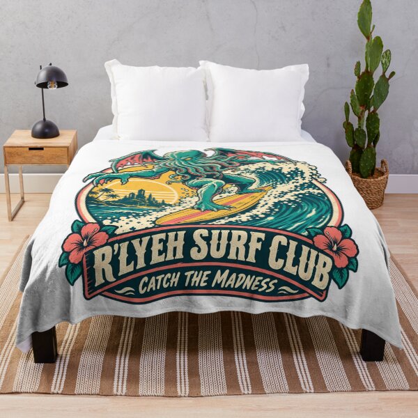 Item preview, H. P. Lovecraft: R’lyeh Surf Club Wave Rider designed and sold by Fenay Designs.