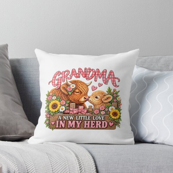 Item preview, Grandma New Little Love In My Herd Highland Cow designed and sold by ArtDesignTp.