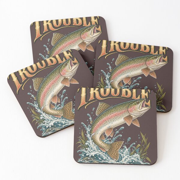 Item preview, TROUT TROUBLE designed and sold by KrungiT Design .