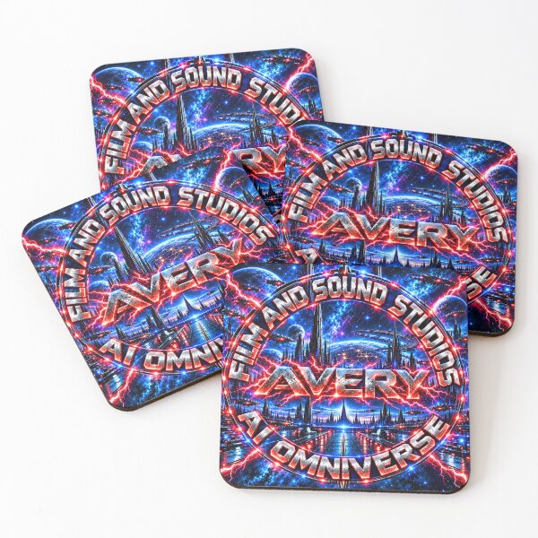 Item preview, Avery Film and Sound Studios — AI Omniverse Futuristic Sci-Fi Emblem designed and sold by bluebeard2011.