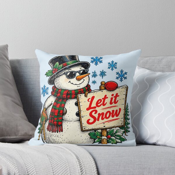 Item preview, Cool Snowman Let It Snow Retro Christmas designed and sold by lungpleecha.