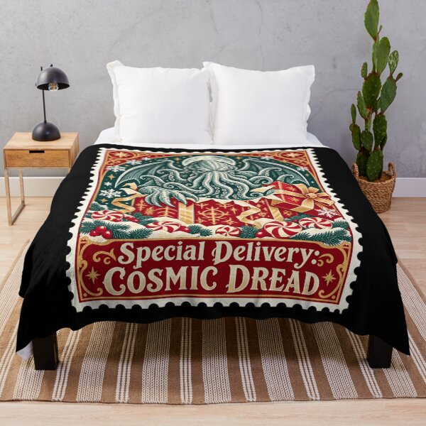 Item preview, H. P. Lovecraft: Cosmic Dread Christmas Delivery designed and sold by Fenay Designs.