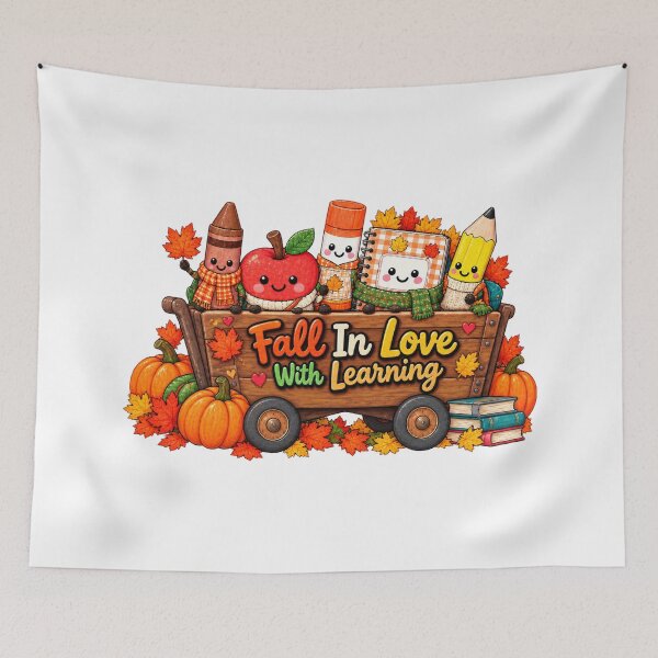 Item preview, Fall In Love With Learning Autumn Teacher Kids Education designed and sold by ArtDesignTp.