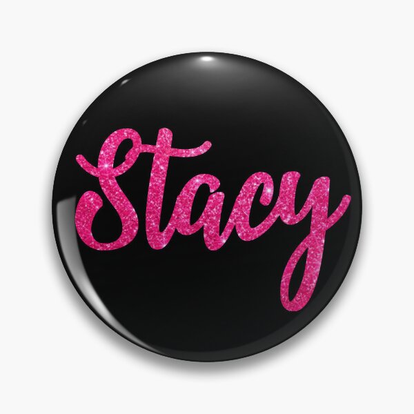 Item preview, Stacy Hot Pink Sparkly Personalised Name Design designed and sold by CamilasPrints.