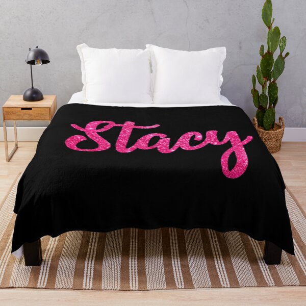Item preview, Stacy Hot Pink Sparkly Personalised Name Design designed and sold by CamilasPrints.