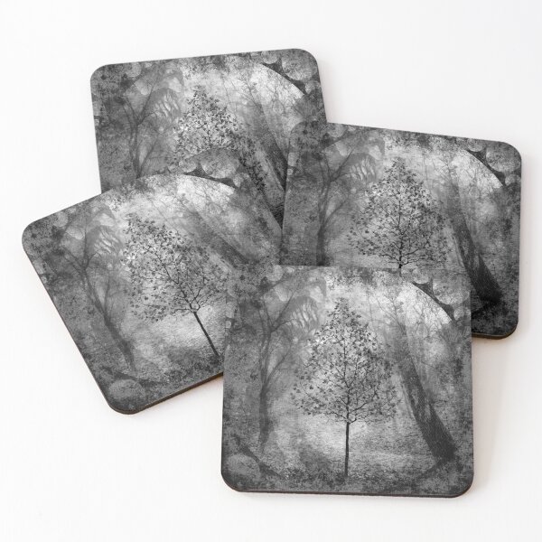Item preview, Enchanted Forest Tree – Gothic Black and White Vintage Nature Art designed and sold by Visual Arts Dominika Cybuch.