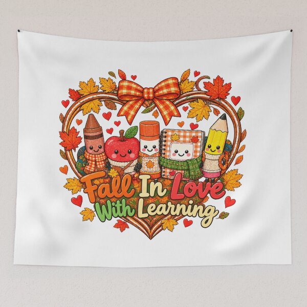 Item preview, Fall In Love With Learning Teacher Classroom Autumn designed and sold by ArtDesignTp.