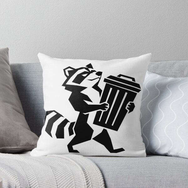 Item preview, Taking Out the Treasure – Funny Raccoon with Trash Can designed and sold by matybrak.