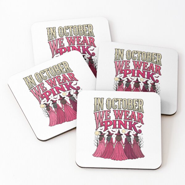 Item preview, In October We Wear Pink Breast Cancer Halloween Ghost designed and sold by ArtDesignTp.
